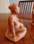 Figurative 1970s Signed Sienna Terracotta Maternity Sculpture Pair • Chronological Pregnancy Set For Sale - Image 3 of 12
