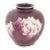 Japanese Cloisonne Enamel Vase Ando Signed Purple Ground Roses For Sale