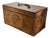 Antique 18th Century English George III Satinwood and Mahogany Tea Caddy Box Circa 1790 For Sale