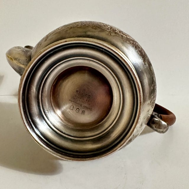 Vintage 1900s Sheffield Reproductions Silver Plate on Copper Teapot For Sale - Image 12 of 12