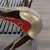 Wood Chinese Folding Horseshoe Prayer Lounge Chair With Red and Gold Accents For Sale - Image 7 of 8