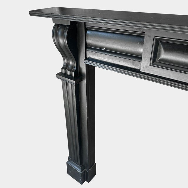 Antique Early 19th Century Irish Georgian Fireplace Mantel in Kilkenny Marble, 1820 For Sale - Image 9 of 10
