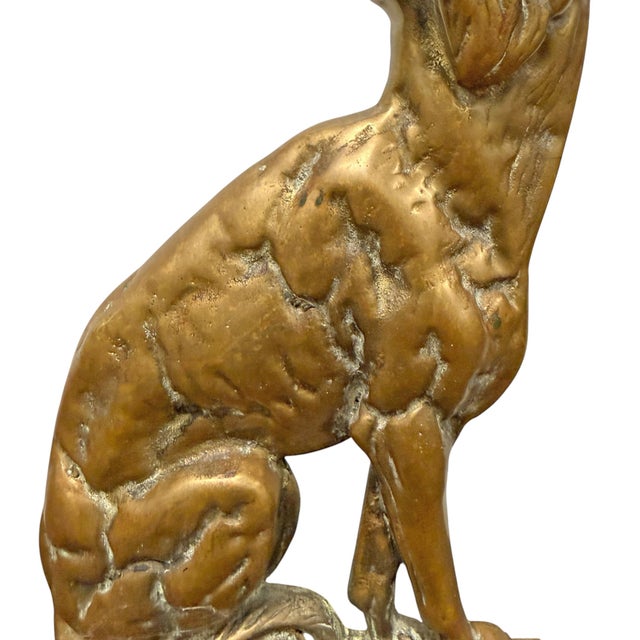 Late 19th/Early 20th Century Bronze Hound Doorstop For Sale - Image 9 of 13