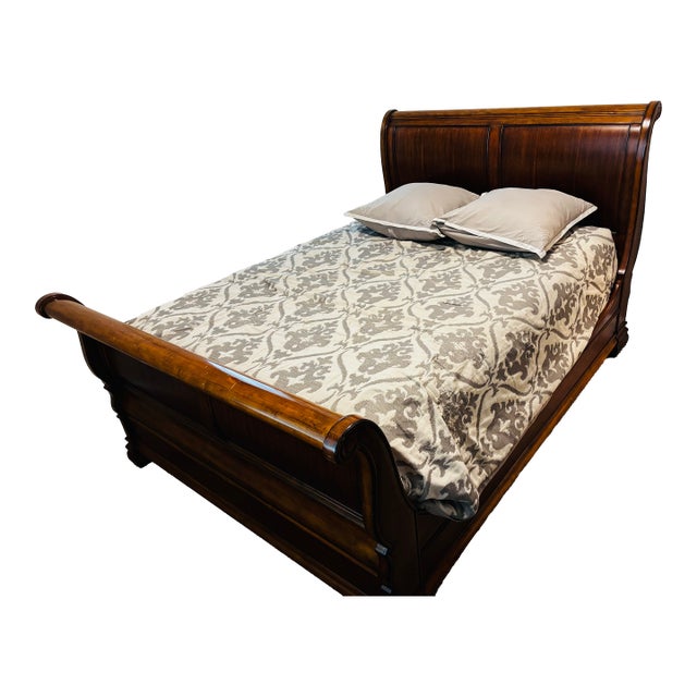 Ethan Allen Tuscany Collection Queen Sleigh Bed For Sale
