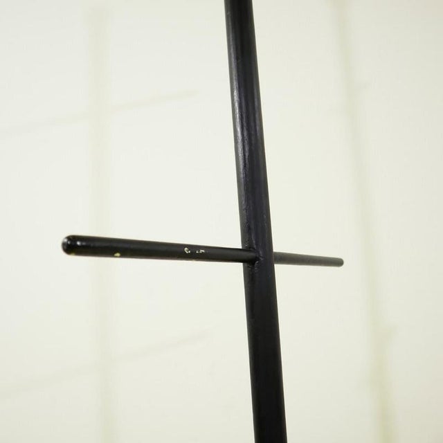 Black Black Metal Tripod Floor Coat Rack For Sale - Image 8 of 9