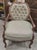 Light Green Antique Hand Carved Victorian Sofa and Chair For Sale - Image 8 of 17