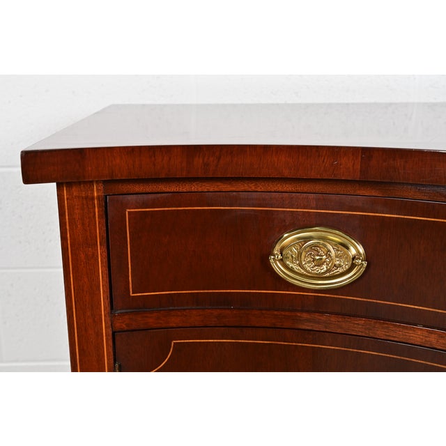 Baker Furniture Federal Inlaid Mahogany Sideboard Credenza For Sale - Image 11 of 16