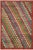 Shabby Chic Balochi Gray/Red Wool Rug - 4'2''x6'1'' For Sale - Image 11 of 11