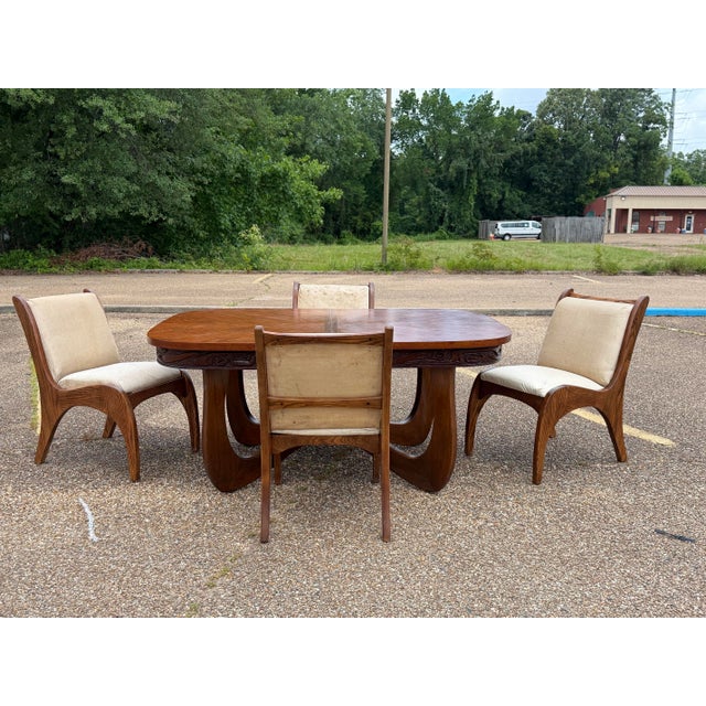 1970s Pulaski Oceanic Dining Set For Sale - Image 9 of 11