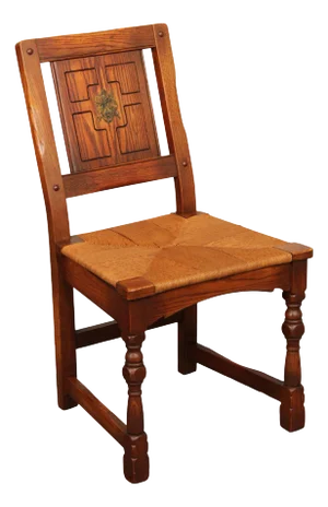 English Traditional Style Oak Side Chair