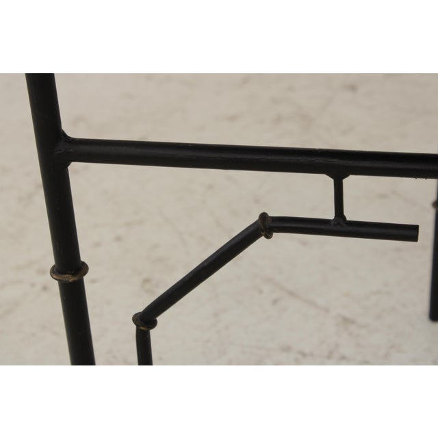 Black & Gold Toleware Tray Top Table For Sale - Image 13 of 17