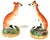 Ceramic Pair of Victorian Staffordshire Pottery Seated Whippet Figures, Circa 1860 For Sale - Image 7 of 13