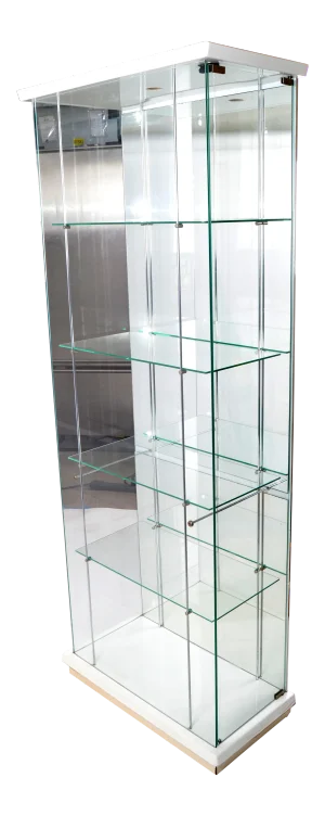 Italian Mid-Century Modern Wood & Glass Showcase, Display Cabinet, Storage Case