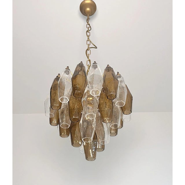 Murano Poliedri Chandelier by Carlo Scarpa, 1990s For Sale - Image 6 of 18