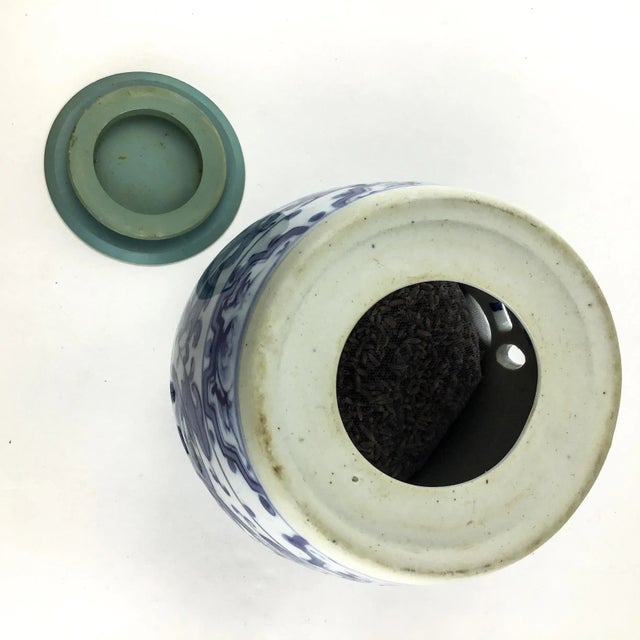 Blue Mini Chinese Style Garden Seat Potpourri Holder For Sale - Image 8 of 11