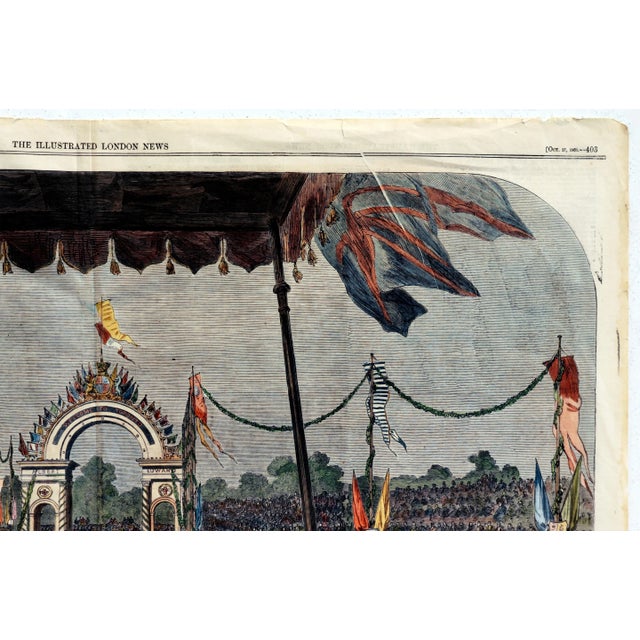 Illustration 1860 English Newspaper - the Illustrated London News, Oct 27 1860 (Recto-Verso, Colored) For Sale - Image 3 of 11