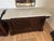 Neoclassical Pair of Baker Furniture Neoclassical Mahogany Chests With Original Stone Tops & Brass-Tone Hardware For Sale - Image 3 of 14