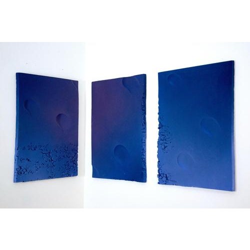 Sediments in Blue Sculptural Object by Caspi Ceramics Nl For Sale - Image 4 of 6