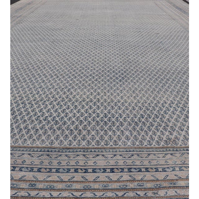 Traditional Exquisite Antique Persian Tabriz Rug With Subtle Geometric Designs 10'8" X 17'0" For Sale - Image 3 of 10