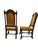 Ethan Allen 1980s Ethan Allen Jacobean Royal Charter Oak Dining Room Side Chairs Gothic Pair For Sale - Image 4 of 12