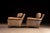 Animal Skin Pair of Vintage Leather Club Lounge Chairs For Sale - Image 7 of 8