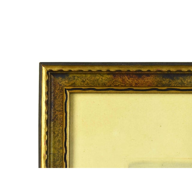 Late 19th Century Historical Architectural Notre-Dame D’Amiens Hand-Colored Etching by Becourt - Signed For Sale - Image 9 of 10