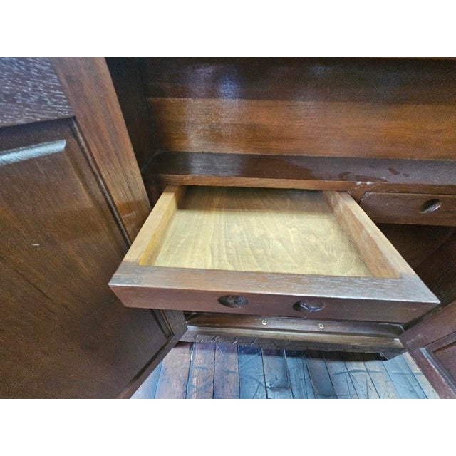 1960s George Zee & Co Style Mahogany Dry Bar For Sale - Image 9 of 14