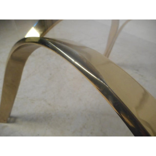 Vintage Modern Brass Coffee Table After Dunbar For Sale - Image 11 of 12