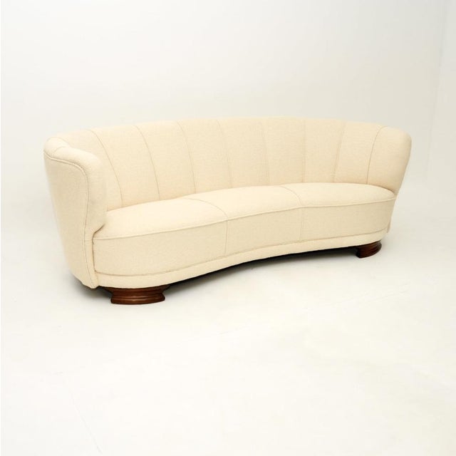 Danish Curved Banana Cocktail Sofa, 1940s For Sale - Image 10 of 10