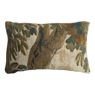 17th Century Brussels Tapestry Pillow Verdure For Sale
