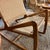 Boho Chic Teak and Natural Rope Rocking Chair | Chairish