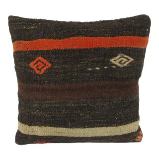 Striped Decorative Kilim Pillow Cover For Sale
