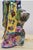 Red Vintage-Style Porcelain Floral Lady Figurine With Fan For Sale - Image 8 of 9