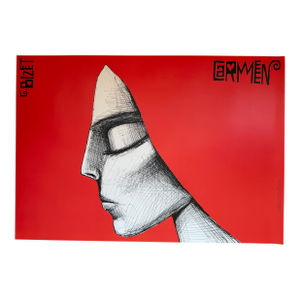 Carmen by Georges Bizet, Designed by L. Zebrowsk Opera Poster