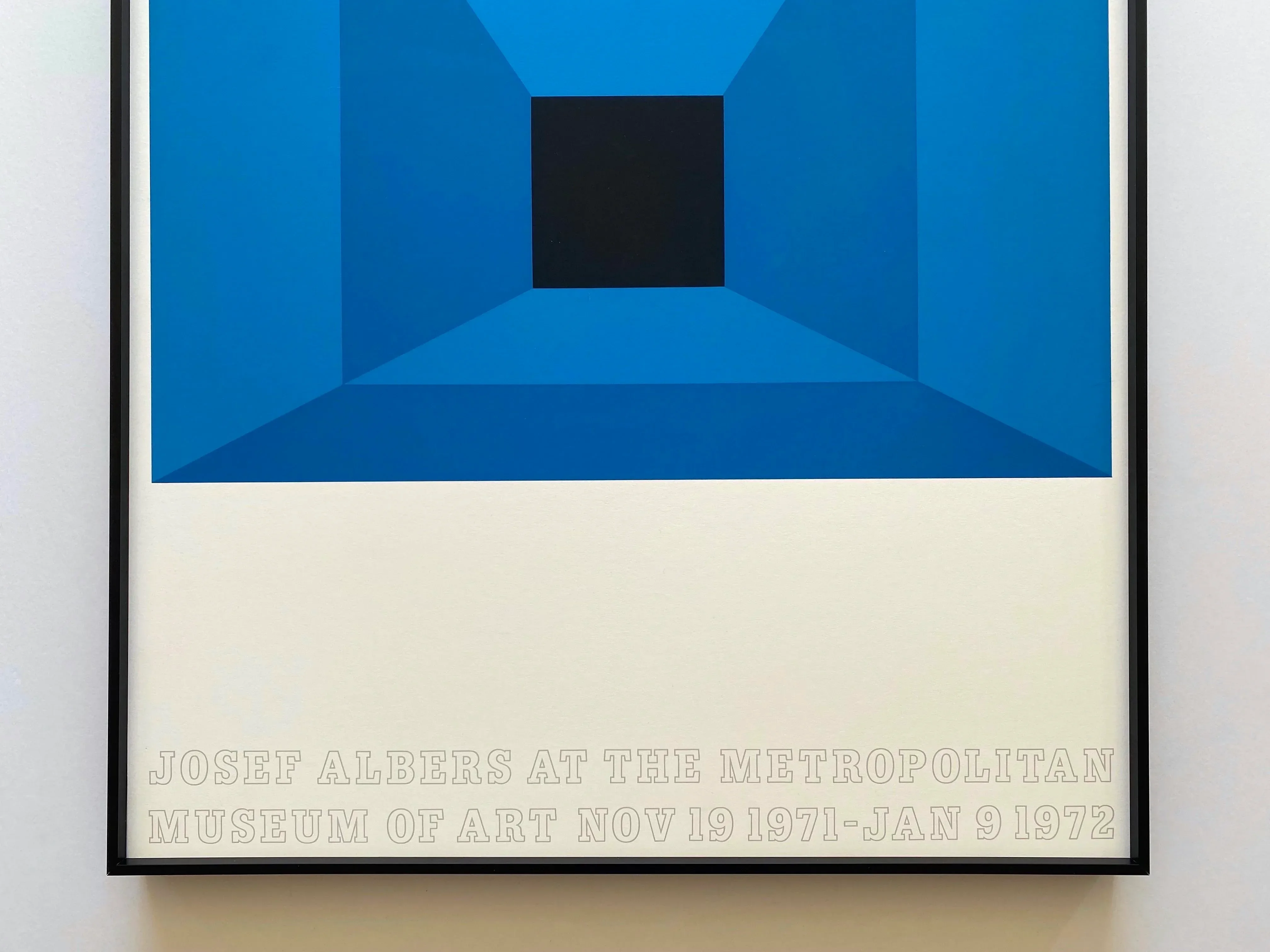 Josef Albers Vintage 1971 Mid Century Modernist Fine Art