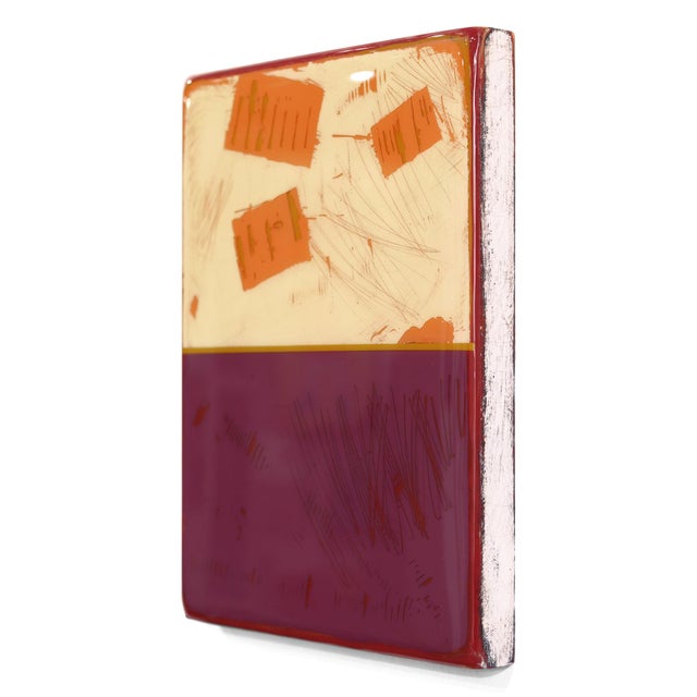 Contemporary The Window 376 - Original Minimalist Mixed Media Acrylic and Resin Painting on Wood Panel by Ricky Hunt For Sale - Image 3 of 9