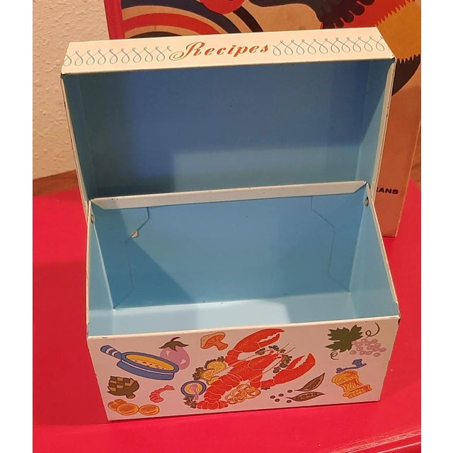 1960s Vintage Lobster Recipe Box Coastal For Sale - Image 5 of 10