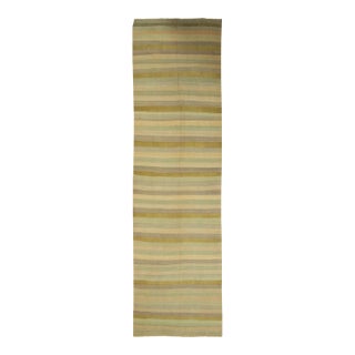 Vintage Turkish Handwoven Kilim - 4ft 4in × 15ft 8in For Sale