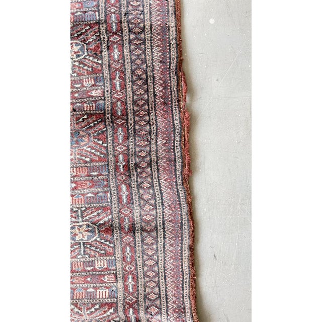 Vintage Handwoven Bokhara Wool Rug, Turkmenistan, 1960s For Sale - Image 17 of 18