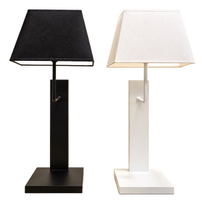 Vintage Table Lamps in Lacquered Metal and Fabric, 2010s, Set of 2