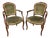 French Carved Mahogany Armchairs, 1910, Set of 2 For Sale