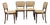 Dining Chairs from Thonet, Former Czechoslovakia, 1940s, Set of 4 For Sale