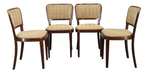 Dining Chairs from Thonet, Former Czechoslovakia, 1940s, Set of 4