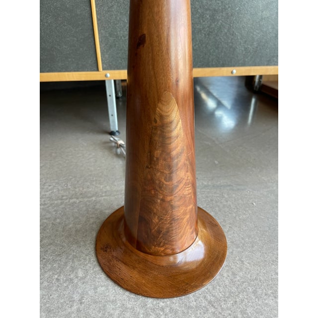 Vintage Sculptural Wood Lamp Space Needle Modeline Powell Style Mid Century For Sale In Las Vegas - Image 6 of 12