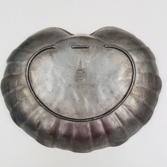 Silver 1960s Wilton Armetale Scallop Shell Serving Dish For Sale - Image 8 of 10