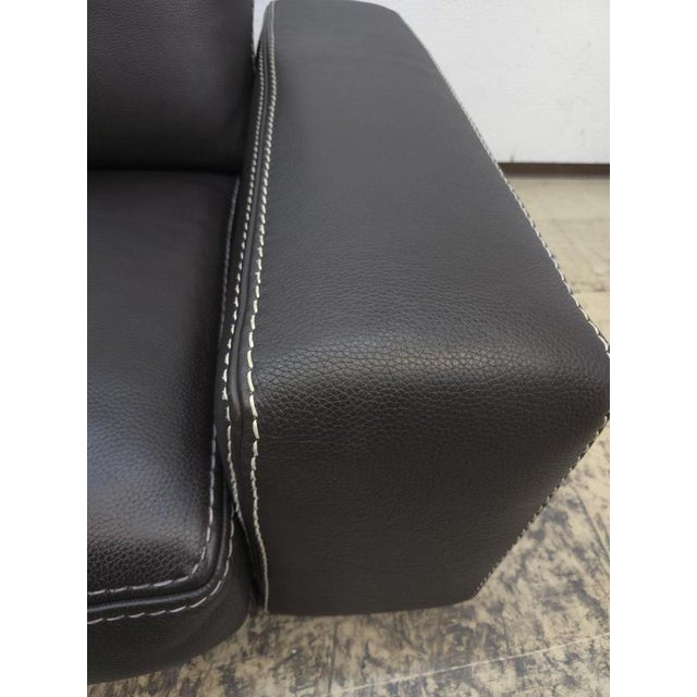 Leather Sofa in Brown by Roche Bobois For Sale - Image 3 of 18