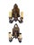 1920s Forged and Cast Iron Sconces With Old Paints - a Pair For Sale - Image 9 of 9