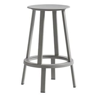 Revolver Bar Stool in Grey For Sale