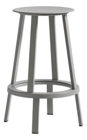 Revolver Bar Stool in Grey