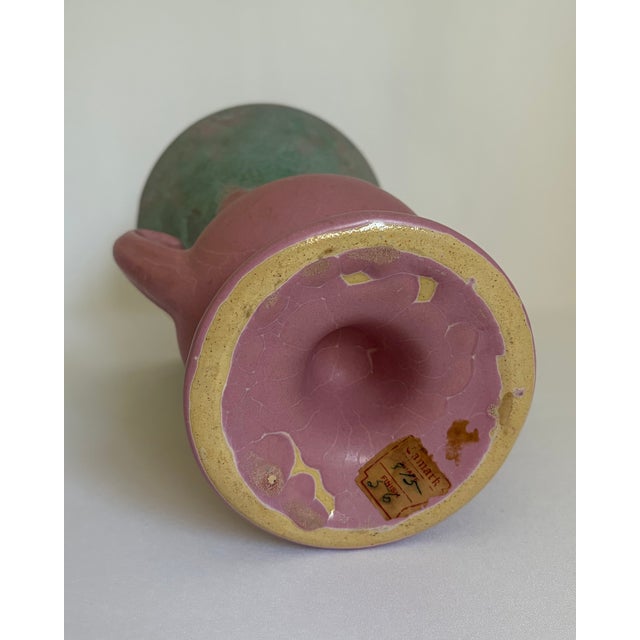 Vintage Camark Pottery Double-Handled Vase For Sale - Image 10 of 11